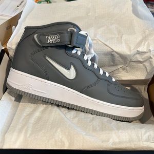 Nike Air Force 1 Mid QS Cool Grey NYC - Size 12 - NIB